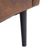 FCH Hydrogen Bomb Iron Legs Wooden Frame 74*71*74cm Bronzing Cloth Indoor Chair Orange