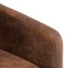 FCH Hydrogen Bomb Iron Legs Wooden Frame 74*71*74cm Bronzing Cloth Indoor Chair Orange