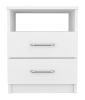 Brookeline 2-Drawer 1-Shelf Rectangle Nightstand White