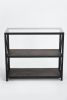 35.4" L Glass Top End Table