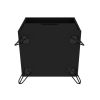 Manhattan Comfort Rockefeller 1.0 Mid-Century- Modern Nightstand with 1-Drawer in Black