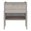 Hosley 1-Drawer 1-Shelf Nightstand Light Grey