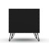 Manhattan Comfort Rockefeller 1.0 Mid-Century- Modern Nightstand with 1-Drawer in Black