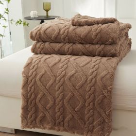Four Seasons Air Conditioning Sofa Blanket (Option: Chocolate Colors-70x100cm Bare Blanket)