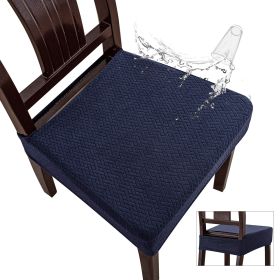 T-type Polyester Waterproof Chair Cover (Option: Navy Blue-50*50*8)
