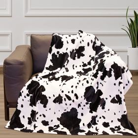 Cow Printing Blanket Digital Flannel (Option: Style 2-100x130)