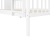 Full over Full Bunk Bed with Ladder for Bedroom;  Guest Room Furniture
