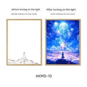 Couple Watch Fireworks Healing Lighting Painting Small Night Lamp Pendulum Painting (Option: AKMD10-Large Style 4)