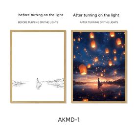 Couple Watch Fireworks Healing Lighting Painting Small Night Lamp Pendulum Painting (Option: AKMD1-Large Style 4)