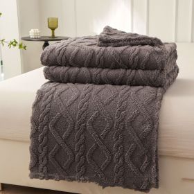 Four Seasons Air Conditioning Sofa Blanket (Option: Dark Gray-180x200cm Bare Blanket)